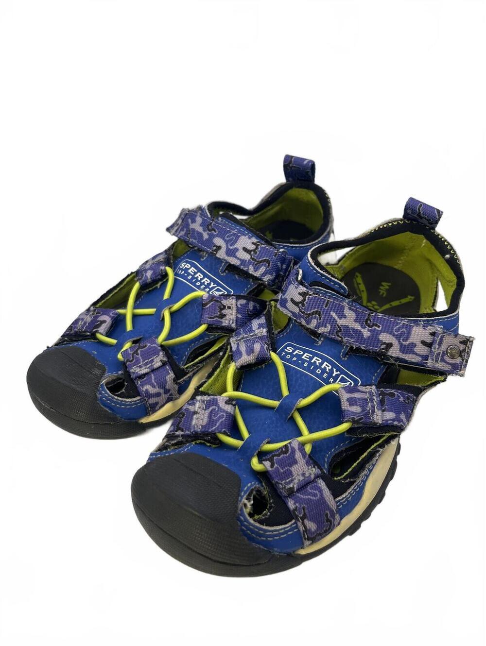 Sperry Top-Sider Kids Wet Tech Sport Water Sandals Blue Purple Green Size 3.5
